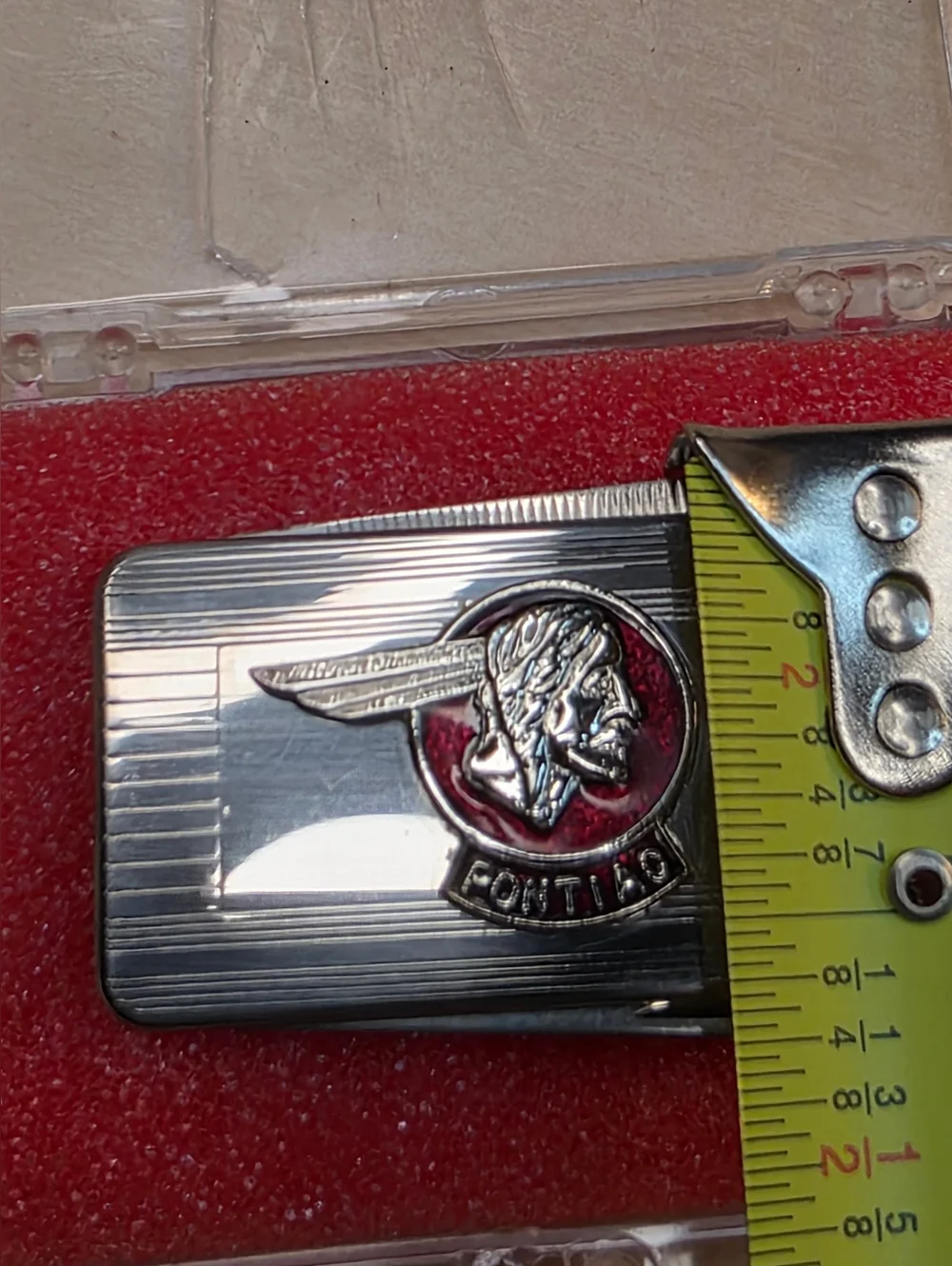 *RARE* VTG Colonial USA Pontiac Chief Enamel Money Clip Pocket Knife Multi-Tool